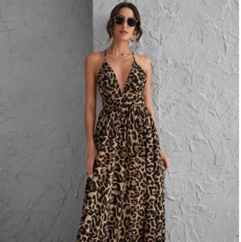 Leopard print dress